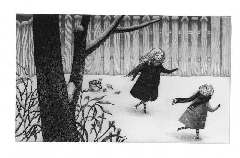La bambina di neve, Topipittori, 2007, illustrazione di Kiyoko Sakata